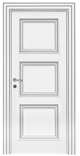 Межкомнатная дверь OTTOCENTO 831 bianco argento