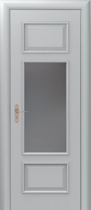 Межкомнатная дверь Классик 10 кремовый стекло